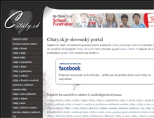 Tablet Screenshot of citaty.sk